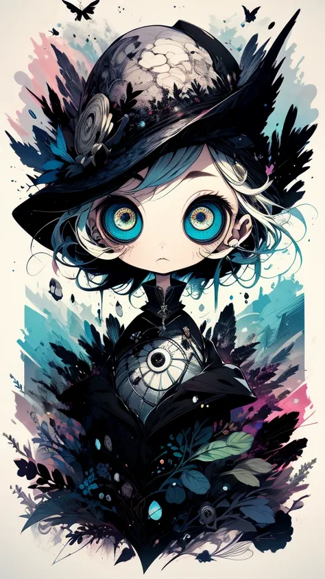 Tim Burton style、 girl、