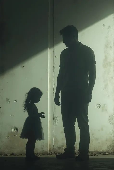 A Woman’s Shadow Against a Wall, With a Man’s Shadow Looming Over Her – Creates a sense of fear and control, emphasizing the abusive relationship.