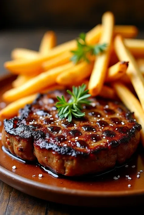 Steak, French Fries 