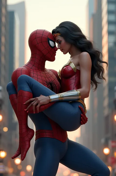 Spiderman picks up Wonder Woman 