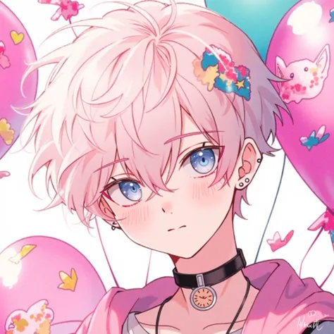 I want picture of an anime boy like this but change the color so that it gives aesthetic of an INTJ boy