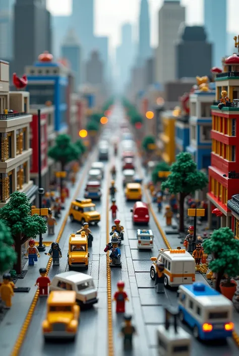 lego、The city in the table