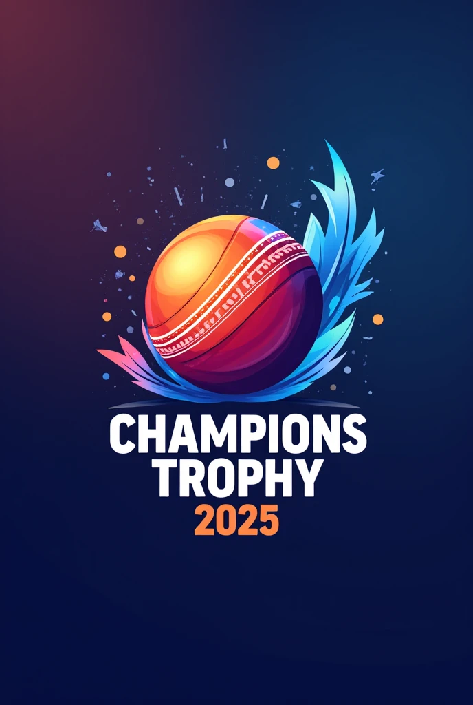 I want a cricket theme logo name "Champions Trophy 2025" For My Youtube Profile Picture 