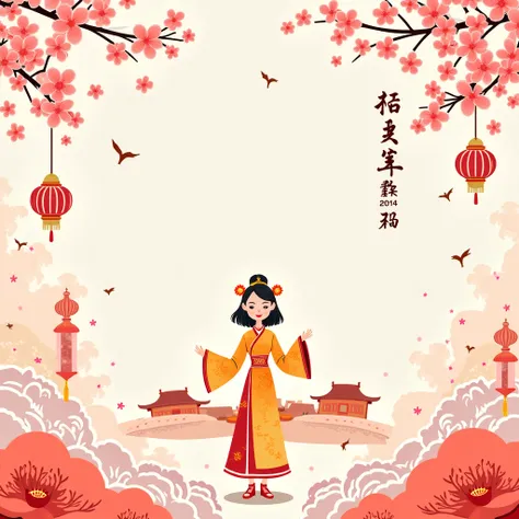 postcard for March 8, the spring festival 