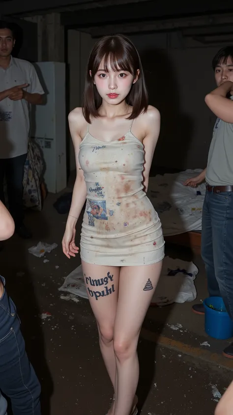 NSFW,
Realistic, photojournalism, documentary technique,
Hasselblad, 35mm Carl Zweiss lens, high resolution,
(full body visible :1.5),

Looking at the camera and looking a little surprised,

Young Korean girl,  
she is after sex,
She is Arin, the youngest ...