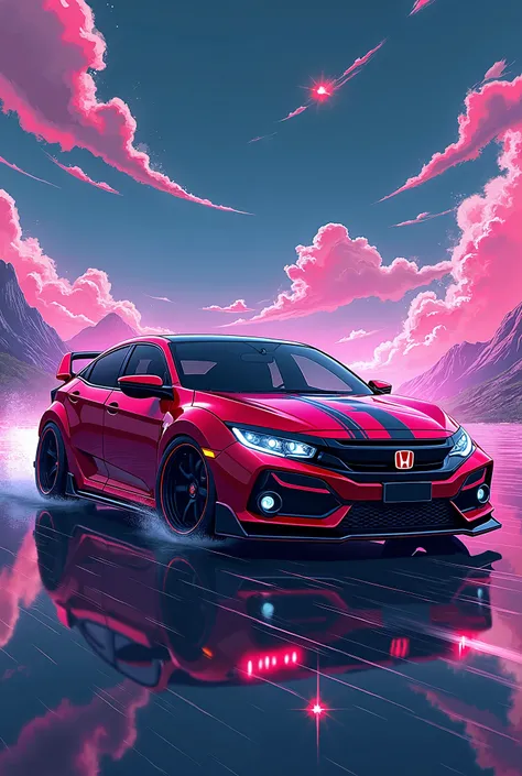 Honda Civic ies Anime wallpaper 