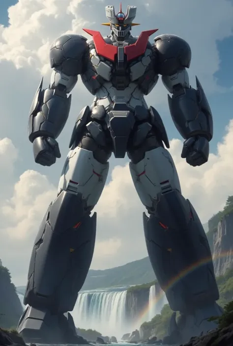      the great Mazinger Z stands 100 meters high during battle 、     this is a very realistic version      .thunder　   Mount Fuji　   photon force laboratory     　god々  Cumulonimbus clouds and sun partially appear     　Niagara Falls  　 rainbow black and sil...