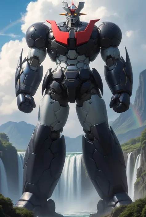      the great Mazinger Z stands 100 meters high during battle 、     this is a very realistic version      .thunder　   Mount Fuji　   photon force laboratory     　god々  Cumulonimbus clouds and sun partially appear     　Niagara Falls  　 rainbow black and sil...