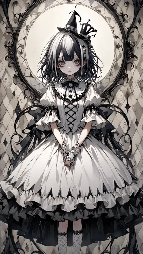    Tim Burton Style、Pierrot、wallpaper、