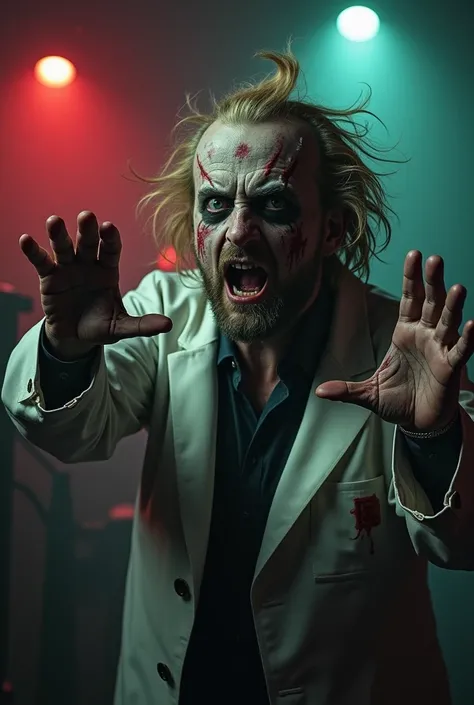 A Mad Scientist Called Dr . insane,  capable of turning normal people into Zombies.