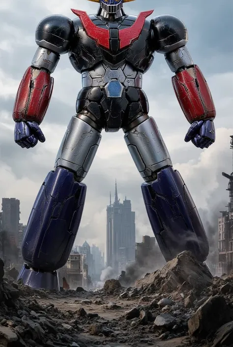   The hero Mazinger Z is 100 meters tall 　  towering over 100 meters in a forward leaning position   ,    Towering 100 meters ahead   .  破壊された都市   towering over 100 meters in a forward leaning position ,  Fearsome Steel Genie  ,   in a huge structure with ...