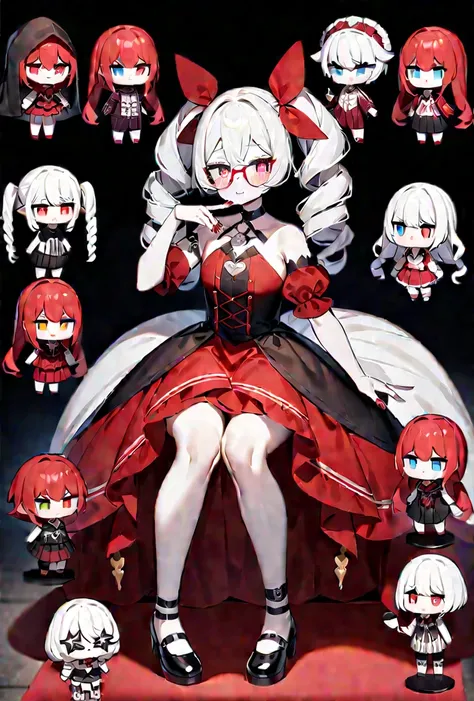 name：Lilith Velmet（Lilith Vermillion）
title：Scarlet doll
Physiological age：（Age at transformation）/Actual age：217 years old
Race：Cursed vampire（A mutant that is permanently fixed in its hood form）

▎Fatal cute features▎
【doll】
- Hair color：Fluffy creamy wh...