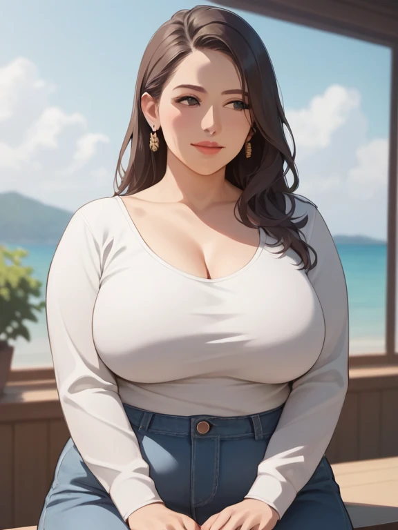  score_9,  score_8_   up the side,  score_7_   up the side,  score_6_   up the side,  score_5_   up the side,  score_4_   up the side,   source_Anime, tag1,   tag2, nsfw，  No posts， quality_ Masterpiece,   anatomically accurate，(aunt)  plump mature woman w...