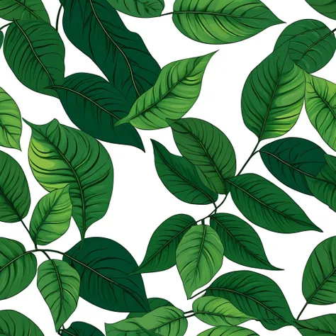 high quality modern cloth designs with big leaves equally distributed 