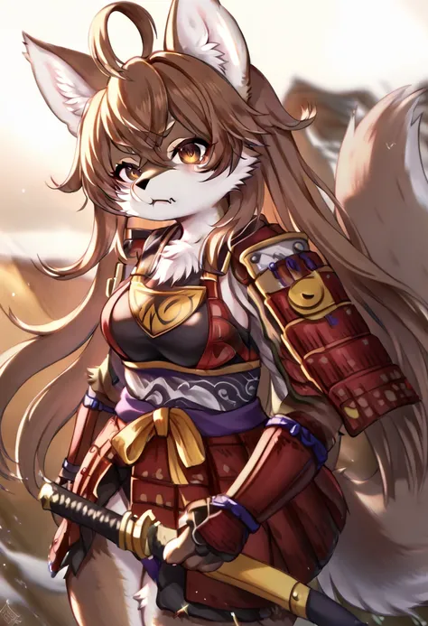 Masterpiece,high quality portrait,16k,round head,round chin,small fangs and big round eye shape:yellow/brown eyes),author: Tsu_Ji; Ookami-Chan furry female,furry,1girl,furry,furry female,Short Female Wolf,Furry Wolf,Female Wolf Kemono Head,Female Wolf Kemo...