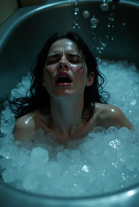  a 19-year-old woman , Screaming in pain thrown into a tub of ice,