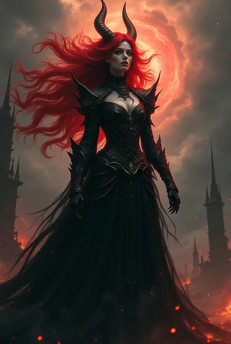 A red-haired demon queen