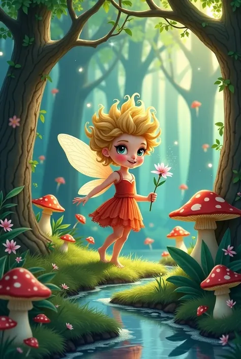  Draw a light illustrated story of a fairy tale "Hanz Mahzooz "