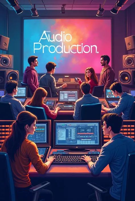 Audio production classes poster