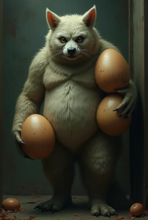 Hitler furry with huge eggs