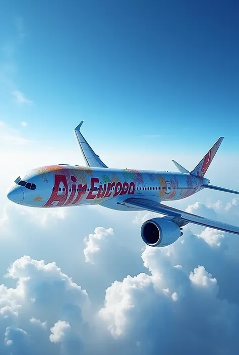 Painting on a Boeing 777-300ER with the name AireUROPA 