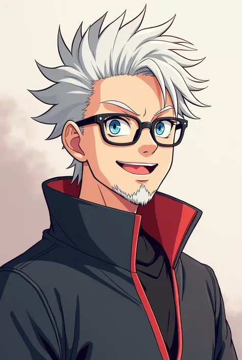 Gojo satoru With a mini beard,jujutsu kaisen,4k,happy,Glasses, wallpaper,style anime