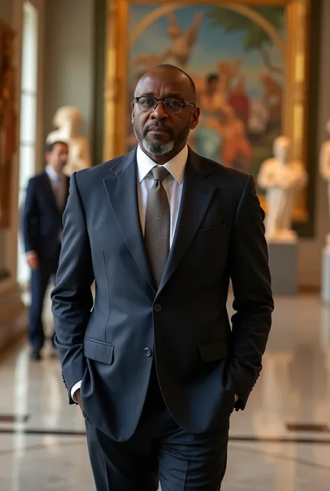 I want a photo of Franck Biya at the museum 