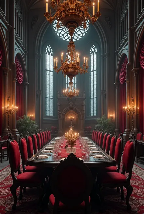 Gothic dining room 
