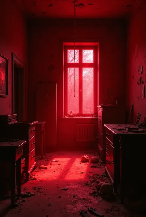 Red abbanoned room hadd