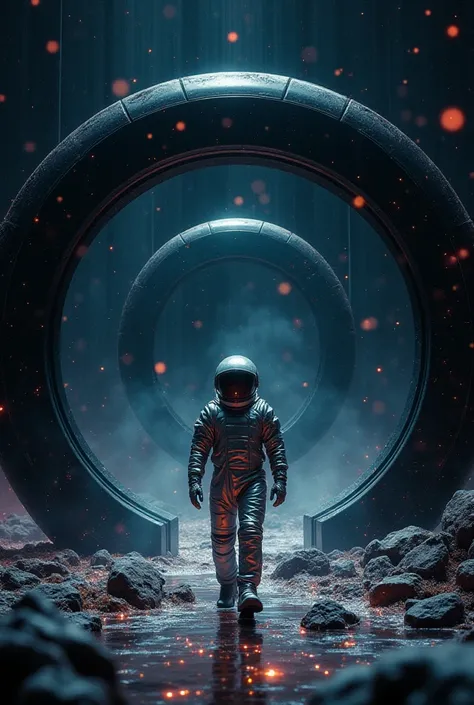 👽 MIDJOURNEY IA 👽

PROMPT 👉 Space, an astronaut in a silver
 metallic futuristic suit walks forward in 
front of a huge black futuristic multi-layered
 ring structure, deep black space in 
Beijing, surrounded by sparkling 
multicolored particles, wrapped i...