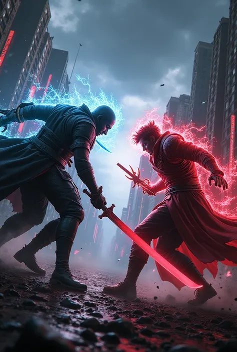 A FIGHT BETWEEN THE TWO BROTHERS DANTE AND VERGIL