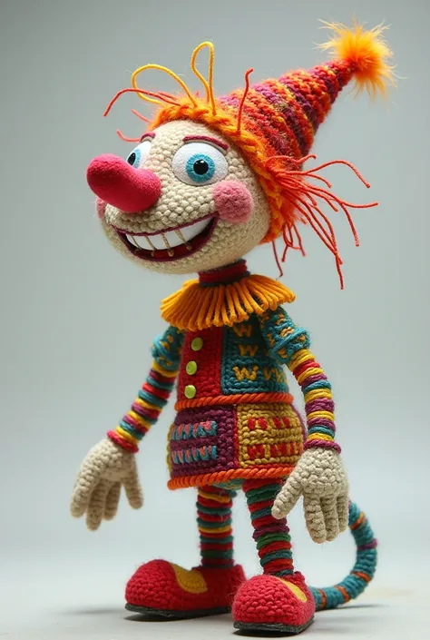  CREATING A 3D CLOWN WITH A ROPE , Cord, YARN OR WOOL as a recycling material 