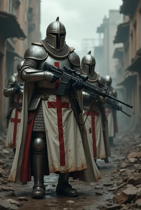 Templars with modern weapons