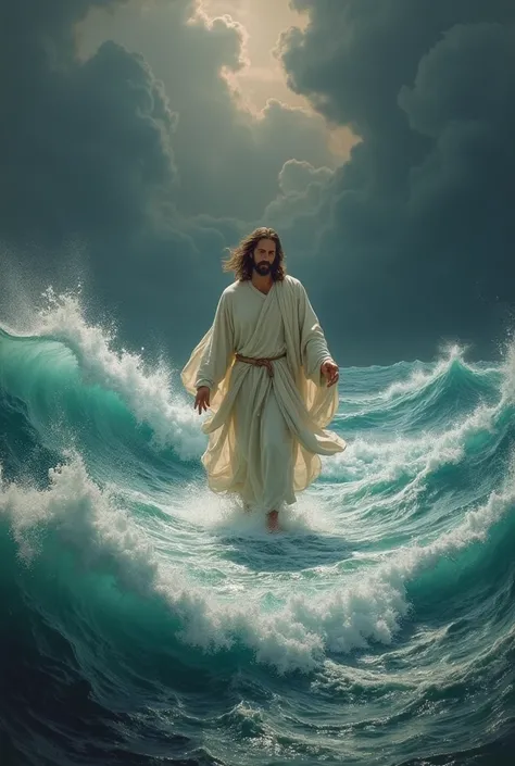 Jesus walking on water