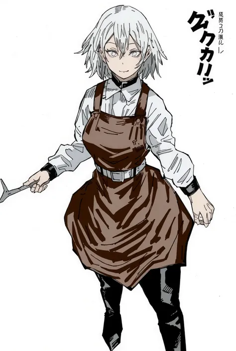 Apariencia full body :

Kaede has ash-blond hair , smooth and short,  with messy locks that give her a carefree look .  His eyes are pale gray , with a disturbing glow,  as if she were always analyzing something .  his skin is quite light ,  with small spo...