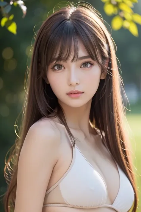 (8k, 4K,  best quality ,  high resolution: 1.2), ( Master Stick ,  realistic,  photorealistic : 1.4),  1 girl, Alone,  beautiful faces,  eyelash , nose,  glossy lips, ( beautiful eyes,  beholder,  white skin,  white skin: 1.5),  clean skin,  upper body,, b...