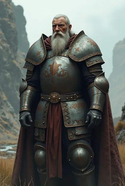 An old and powerful male knight chief