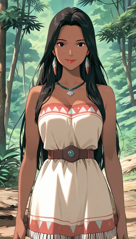 (score_9, score_8_up, score_7_up, score_6_up, score_5_up, score_4_up, BREAK, po_s, 1girl, native american woman), (extremely detailed CG unit 8k wallpaper),(master part), (best quality), (ultra detail), (best illustration),(ghibli_style), cowboy shot, clos...