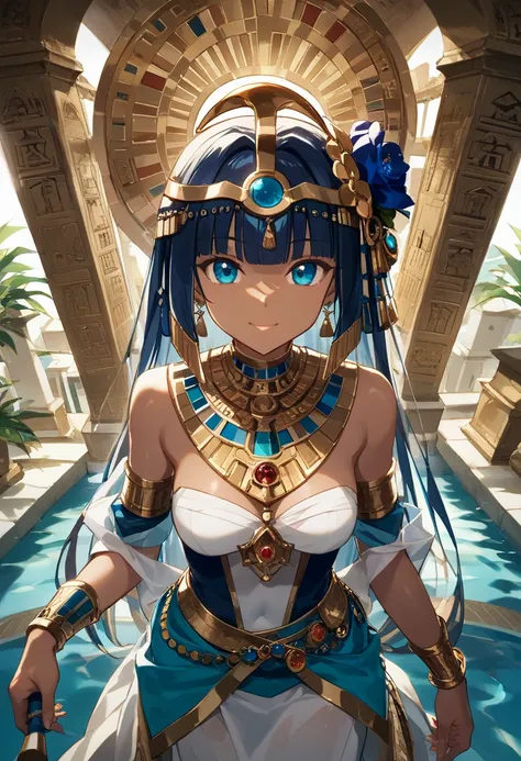 score_9, score_8_above, score_7_above, score_6_above, score_5_above, score_4_above,source_anime, source_ hair, review_ sure,Egyptian goddess  (female,  Safkhet , misguided, Seshet, Shesheta , Seshata,  Uraeus with flower and star on the headband , ( wearin...