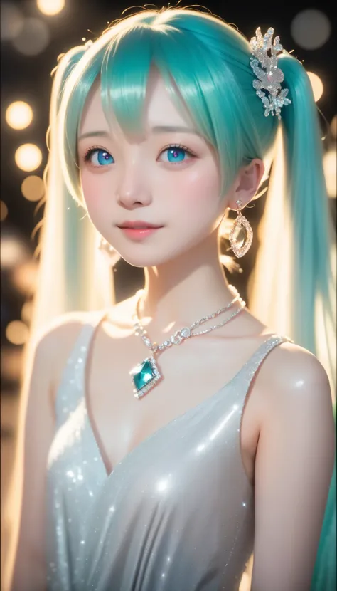 (Very young face),Japanese female idol , Masterpiece, top quality,shape, Alexandrite's eyes and hair,Platinum Earrings,( platinum necklace:0.9),white dress,The Little Mermaid, cute,(  dynamic lighting during sex :1.2), cinematic lighting, gentle face, beau...