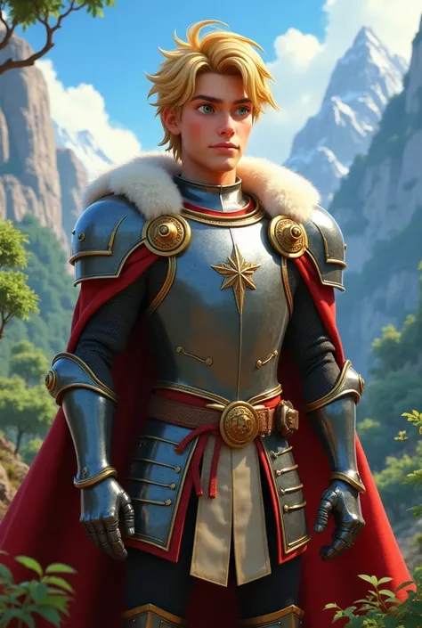  I would like to create an image of the character from the movie The Chronicles of Narnia. King Peter .  In animation format .