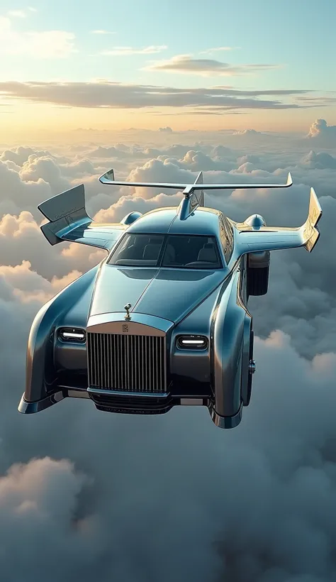 MIX OF A ROLLS ROYCE AND A FIGHTER AIR PLANE