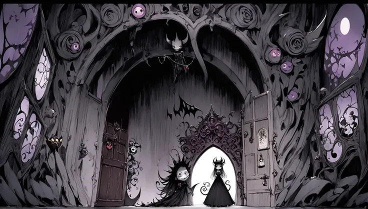     Tim Burton's Style、secret door、Demon King、