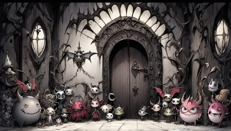     Tim Burton's Style、secret door、Demon King、