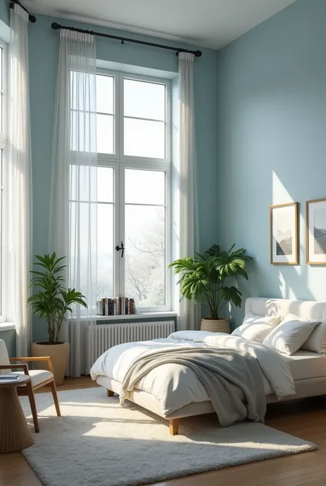  My dream room is a spacious room with high ceilings and large windows,  through which lots of light pours . Light blue walls ,  with minimalist paintings and plants in the corners .  In the center there is a large bed with a soft headboard and snow-white ...