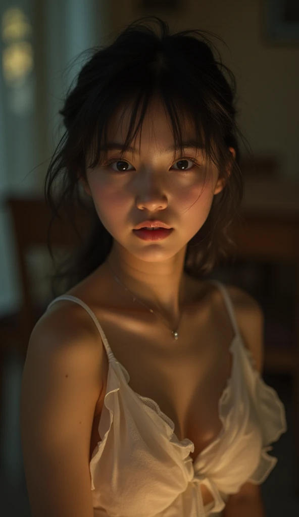 ((Cinema Lighting),( natural light),(High Artistic Quality),( Artistic ),( Genuineと見分けがつかない ), RAW Photo ,Genuine,Genuine, Hi-Res, RAW Photo , masterpiece,  beautiful,  one girl,   girl with a cute face like a Japanese idol、((Baby Face:1.5、Small face:1.8、 ...