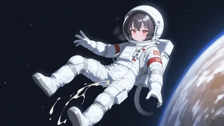 Adorable,loli,astronaut,spacesuit,space_helmet,gloves,cum_in_helmet,fullbody,1girl,wolf_girl