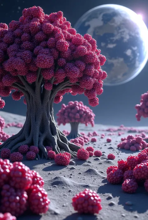 Big mulberries on the moon