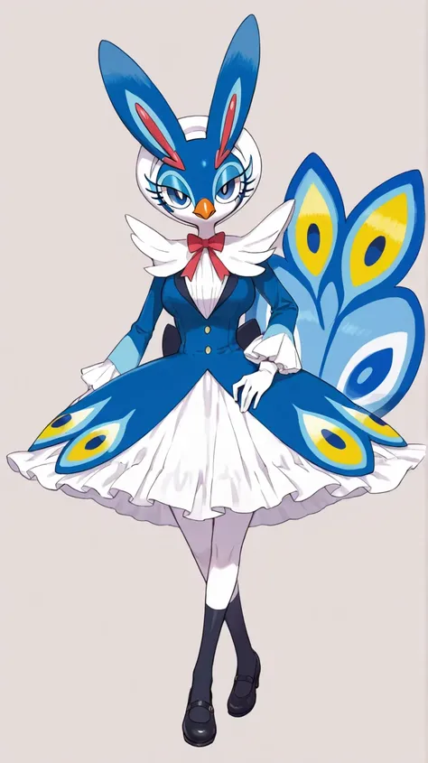 Female furry ager peacock pokemon style 