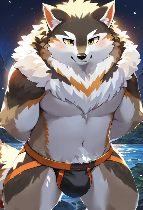 (top quality, best quality, Bogexboog, High-quality illustrations, masterpiece, perfect artwork, cinematic light and shading, 16k, 1080p, uploaded on e621)(kemono, furry, anthro, alone), 1 larger male, (very detailed body, face, tail, arms, hands, legs, he...